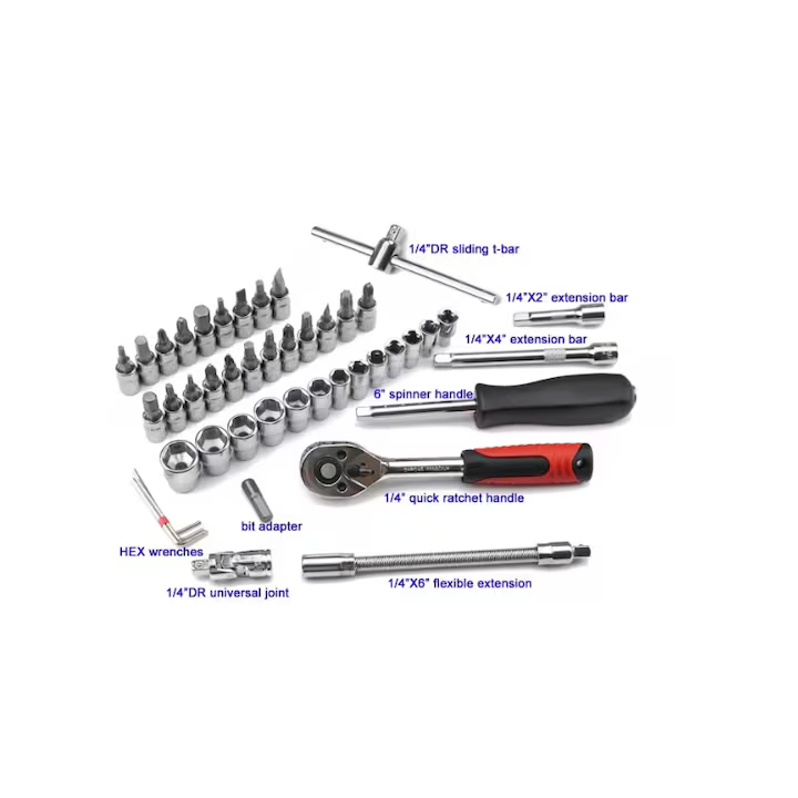 Set Complet de Scule Multifuncțional 46 Piese