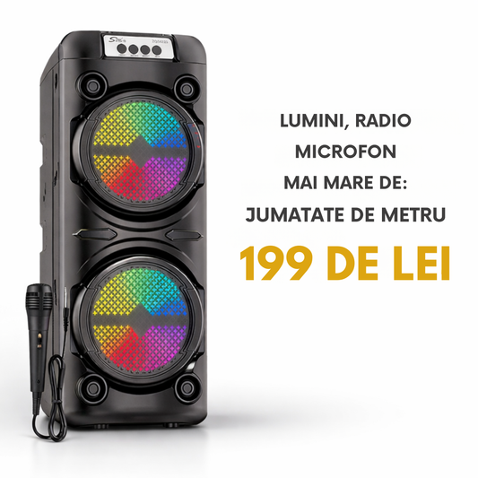 Boxa Portabila ZQS6223 120W Subwoofer 6 inch cu Microfon