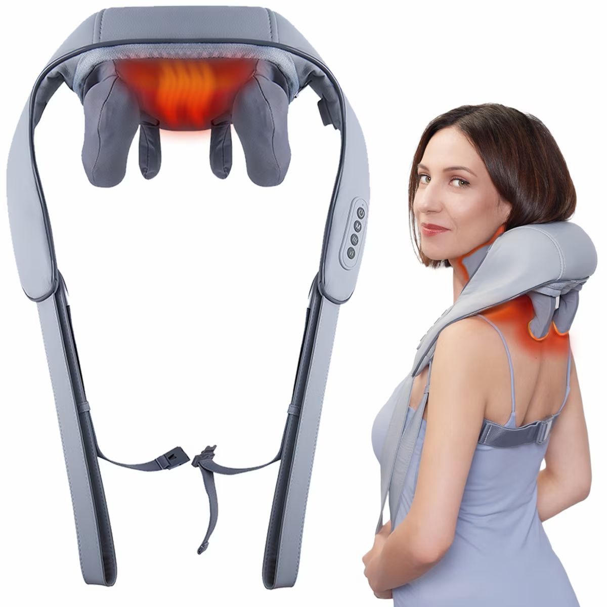 Aparat Masaj Cervical Hands-Free Suporto pentru Relaxare Musculara