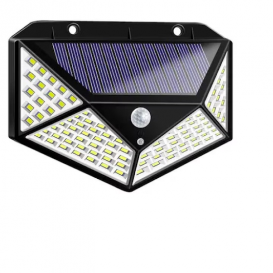 Lampă Solară cu 100 LED-uri, IP65, Senzor de Mișcare, 3 Moduri de Iluminare
